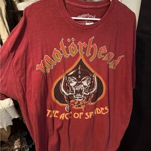 Urban Outfitters Red Motörhead Graphic Tee